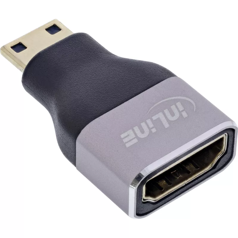 InLine 17991C Kabel-Adapter HDMI A Mini HDMI C Schwarz, Grau