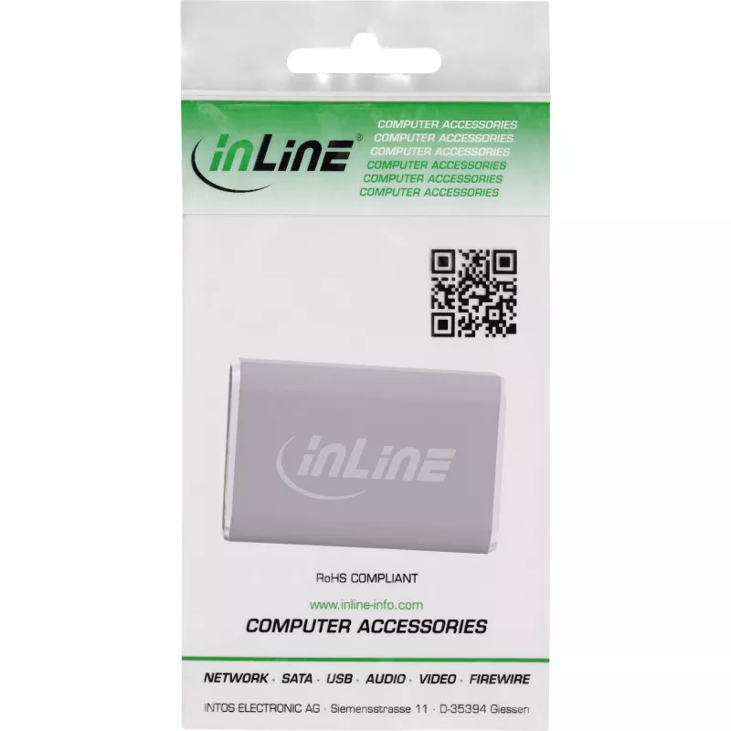 HDMI Adapter InLine 17991A Grau Goldbeschichtet