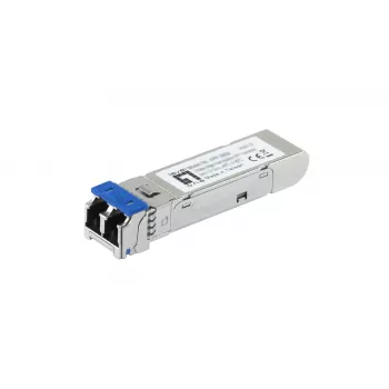 LevelOne 2,5-Gbit/s Singlemode-SFP-Transceiver, 80 km, 1550 nm, Glasfaser, 2500 Mbit/s, SFP, LC, 9/125 µm, 80000 m