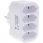Netzstecker-Adapter Typ F Typ C InLine 16471E Weiß