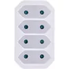 Netzstecker-Adapter Typ F Typ C InLine 16471E Weiß