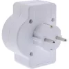 Netzstecker-Adapter Typ F InLine 16471C 2x Typ C + Typ F Weiß
