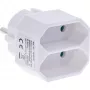 Netzstecker-Adapter Typ F Typ C Eurostecker Weiß InLine 16471D