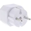 Netzstecker-Adapter Typ F Typ C Eurostecker Weiß InLine 16471D
