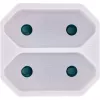 Netzstecker-Adapter Typ F Typ C Eurostecker Weiß InLine 16471D