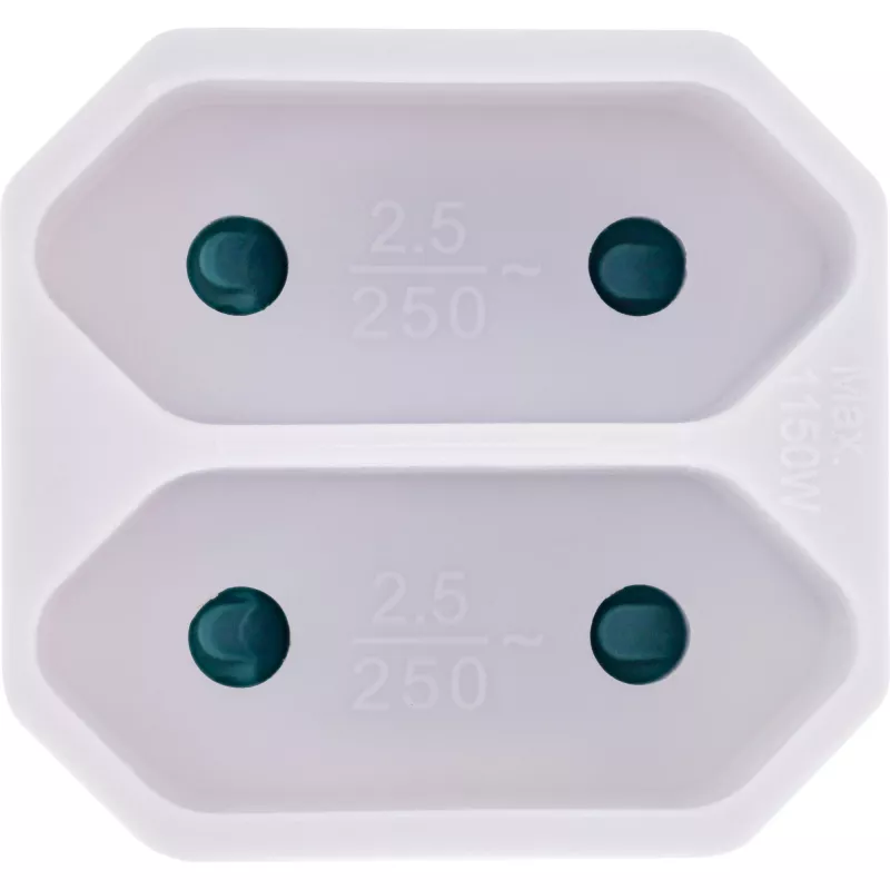 Netzstecker-Adapter Typ F Typ C Eurostecker Weiß InLine 16471D