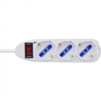 InLine 16431Z Stromverlängerung 1,5 m 3 AC-Ausgang/-Ausgänge Innenbereich Weiß