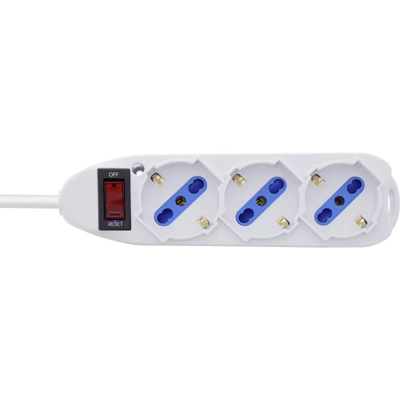 InLine 16431Z Stromverlängerung 1,5 m 3 AC-Ausgang/-Ausgänge Innenbereich Weiß