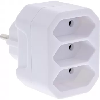 Netzstecker-Adapter Typ F Typ C InLine 16471A Weiß