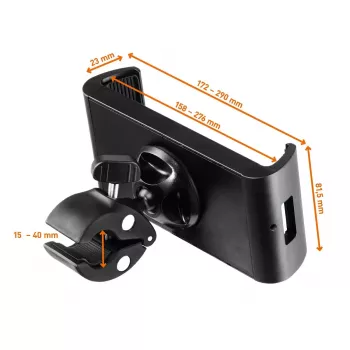 Passive Halterung Durable Tought Clamp XL Mobile Computer Mobiltelefon Smartphone Tablet UMPC Schwarz