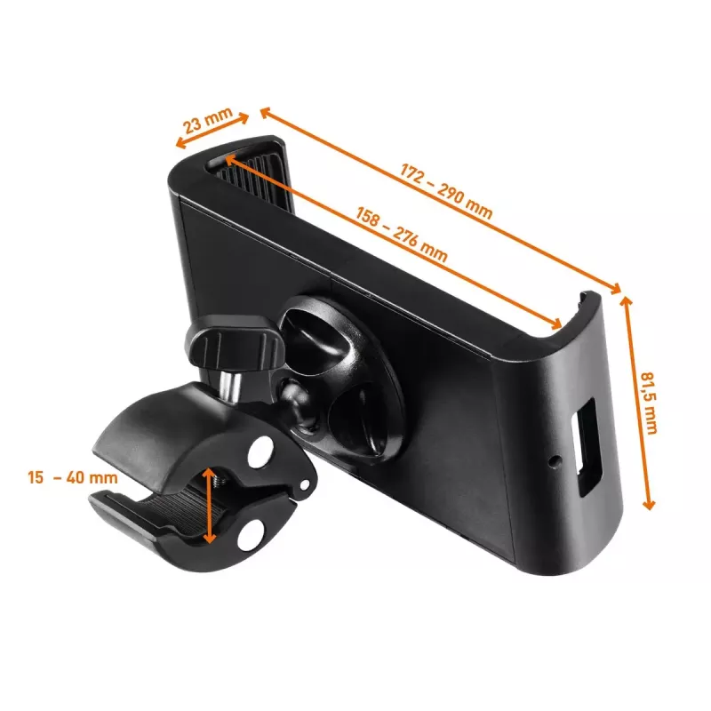 Passive Halterung Durable Tought Clamp XL Mobile Computer Mobiltelefon Smartphone Tablet UMPC Schwarz