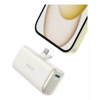 Powerbank Anker A1653021, 5 mAh, Power Delivery, 2× USB-C, 18 W, 3 A, Beige