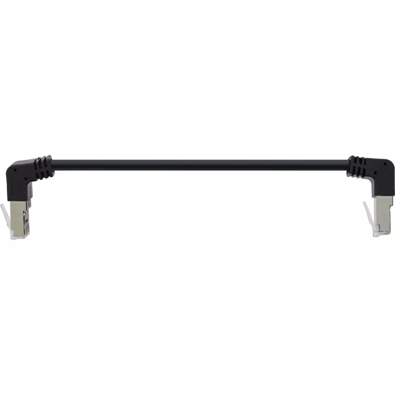 InLine Patchkabel oben/unten abgewinkelt, S/FTP (PiMf), Kat.6, 250 MHz, PVC Kupfer