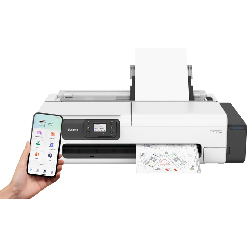Großformat-Tintenstrahldrucker Canon imagePROGRAF TC-21M — Farbe, 2400 x 1200 DPI, A1, Wi‑Fi, Ethernet, 1 GB Speicher