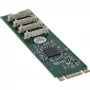 InLine 76660W Interner Seriell-Adapter M.2 Stecker ASIX AX99100 4 Gbit/s