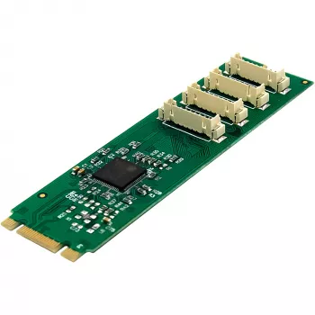 InLine 76660W Interner Seriell-Adapter M.2 Stecker ASIX AX99100 4 Gbit/s