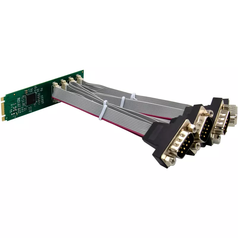 InLine 76660W Interner Seriell-Adapter M.2 Stecker ASIX AX99100 4 Gbit/s