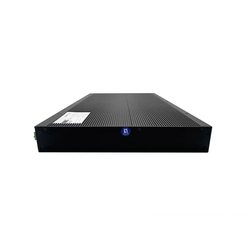 LevelOne 28-Port L2 Plus Managed PoE Industrial Switch, 4 x 1/2.5/10GbE SFP+, 24 PoE-Ausgänge, 370W, 802.3AF/AT/BT PoE, 19 Zoll Rackmontage, -40°C bis 80°C