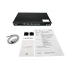 LevelOne 28-Port L2 Plus Managed PoE Industrial Switch, 4 x 1/2.5/10GbE SFP+, 24 PoE-Ausgänge, 370W, 802.3AF/AT/BT PoE, 19 Zoll Rackmontage, -40°C bis 80°C