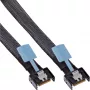 InLine 27662A Serial Attached SCSI (SAS) Kabel 0,5 m 24 Gbit/s Schwarz, Blau, Grau