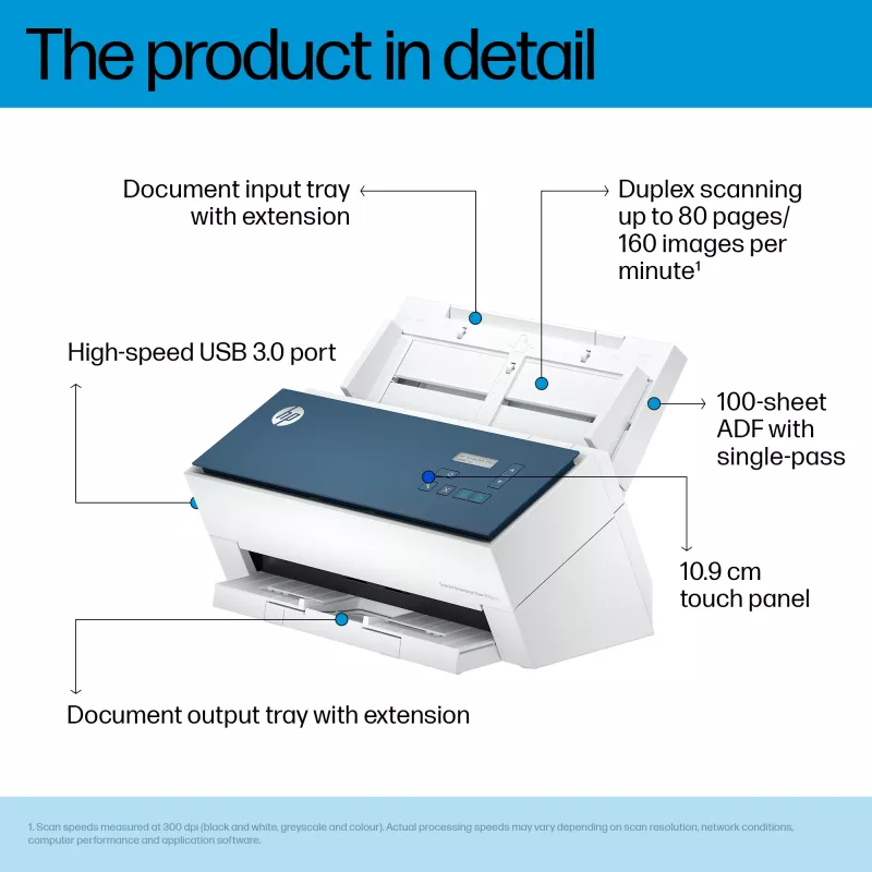 HP ScanJet Enterprise Flow 9000 s1 Sheet-fed Scanner 600 x 600 DPI