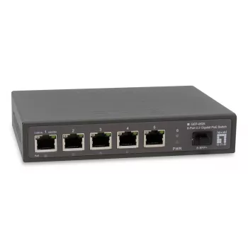 LevelOne GEP-0625 Netzwerk-Switch Unmanaged 2.5G Ethernet (100/1000/2500) Power over Ethernet (PoE) Schwarz
