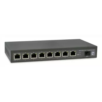 LevelOne GEP-0925 Netzwerk-Switch Unmanaged 2.5G Ethernet (100/1000/2500) Power over Ethernet (PoE) Schwarz