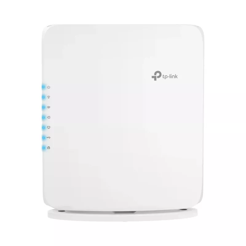 WLAN-Router TP‑Link Archer BE450 — Dual‑Band (2,4/5 GHz), Wi‑Fi 7, Multi‑Gigabit Ethernet, 5x LAN, USB, weiß