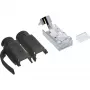 InLine Crimp-Stecker Cat.6A RJ45 geschirmt, 3-teilig schwarz 100er-Pack
