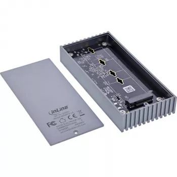 Externes USB4-Gehäuse InLine 00031J — USB-C zu M.2 NVMe SSD, 40 Gb/s, Aluminium