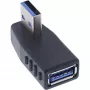 Abgewinkelter 270° USB 3.2 Gen 1 Adapter InLine 35300U — USB Typ-A auf Typ-A, rechtwinklige Verbindung
