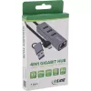 InLine 33380S Schnittstellen-Hub USB 3.2 Gen 1 (3.1 Gen 1) Type-A + Type-C 5000 Mbit/s Grau