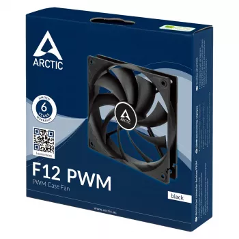 Lüfter ARCTIC Freezer F12 PWM 120 mm 230-1350 U/min 0,3 Sone Schwarz