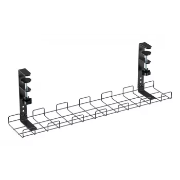 Kabelmanagement-Gitter 60 cm InLine 23190G zur Tischmontage mit Schraubklemmen, schwarz