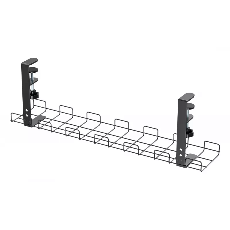 Kabelmanagement-Gitter 60 cm InLine 23190G zur Tischmontage mit Schraubklemmen, schwarz