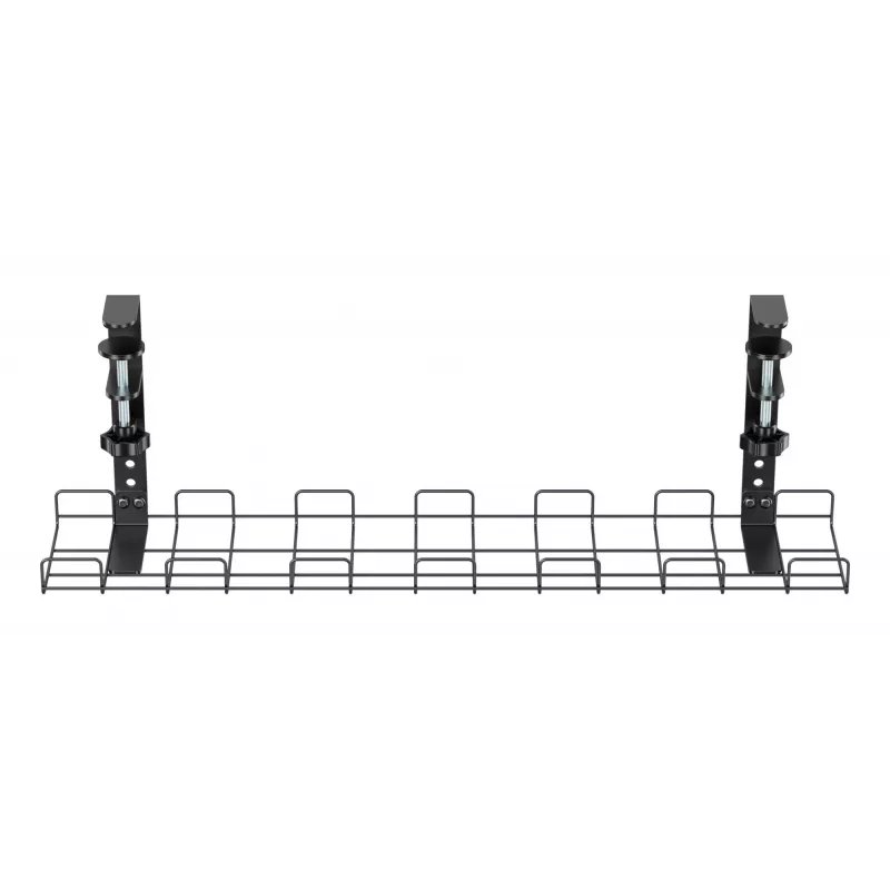 Kabelmanagement-Gitter 60 cm InLine 23190G zur Tischmontage mit Schraubklemmen, schwarz