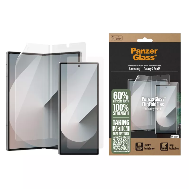 PanzerGlass Displayschutz Samsung Galaxy Z Fold7 Kratzfest Stoßfest