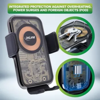 InLine 23156Q Halterung Passive Halterung Mobiltelefon/Smartphone Schwarz, Mehrfarbig