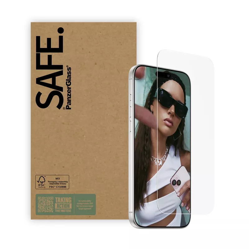 PanzerGlass SAFE. by ® Displayschutz iPhone 17 Pro Max | 16 Pro Max | Ultra-Wide Fit | Bulk