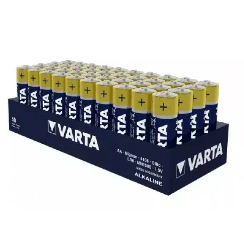Einwegbatterie Varta Longlife AA Folie 40