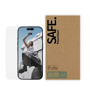 Bildschirmschutz PanzerGlass SAFE by für iPhone 17 / iPhone 17 Pro / iPhone 16 Pro — Ultra‑Wide Fit, gehärtetes Glas, 10er-Pack