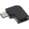 InLine USB 3.2 Gen.2 Adapter, USB-C Stecker / USB-C Buchse, abgewinkelt