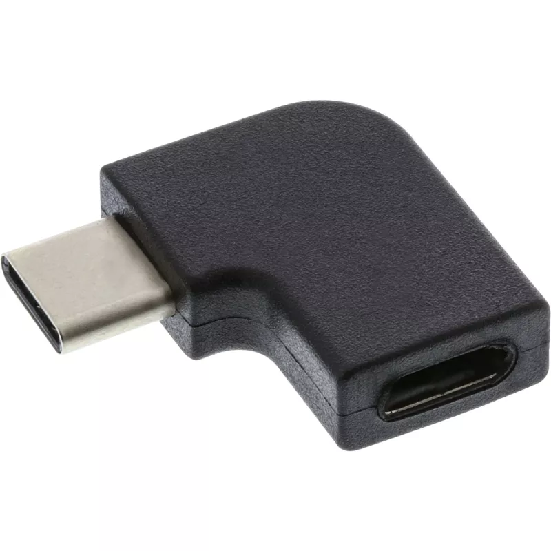 InLine USB 3.2 Gen.2 Adapter, USB-C Stecker / USB-C Buchse, abgewinkelt