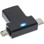 InLine USB 3.1/2.0 OTG T-Adapter, USB-C Stecker oder Micro-USB auf A Buchse