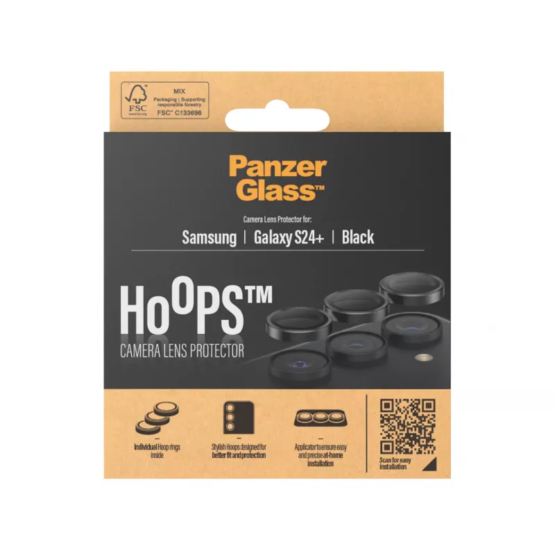 Kameraschutz PanzerGlass Hoops Samsung Galaxy S24 Plus Schwarz