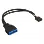 InLine USB 2.0 auf 3.0 intern USB 2.0 Header / USB 3.0 intern, 0,30 m