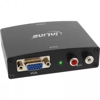 InLine Konverter VGA + Audio auf HDMI Eingang VGA und Cinch-Audio Ausgang HDMI