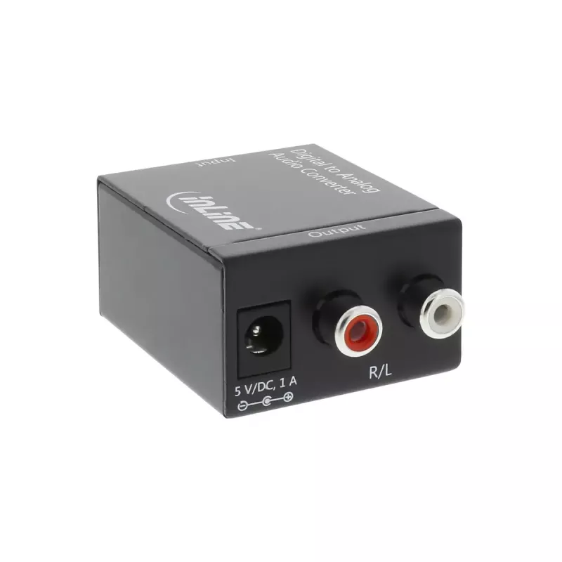 InLine Audio Converter Digital zu Analog Eingang Toslink oder RCA AUS 2x RCA Stereo