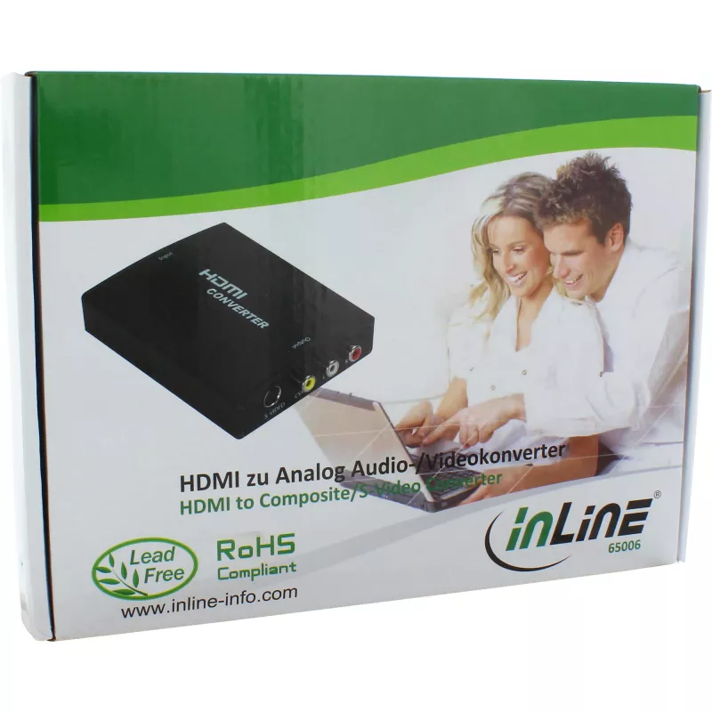 InLine HDMI-zu-S-Video-Konverter + RCA-Audio-Konverter