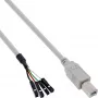 InLine USB 2.0 Kabel intern USB B Stecker / interner Anschluss, 0,40m